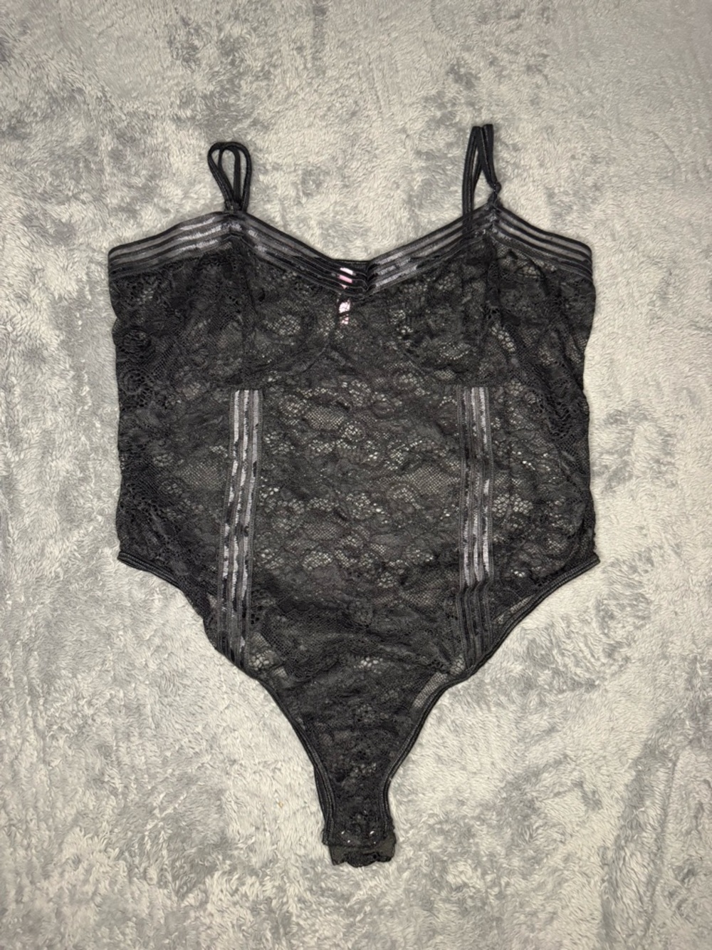 UE Black Lace Bodysuit with Pink Tag